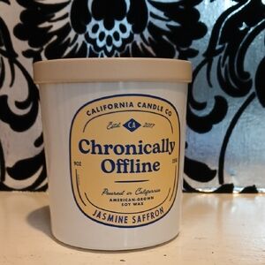 Chronically Offline Jasmine Saffron Candle